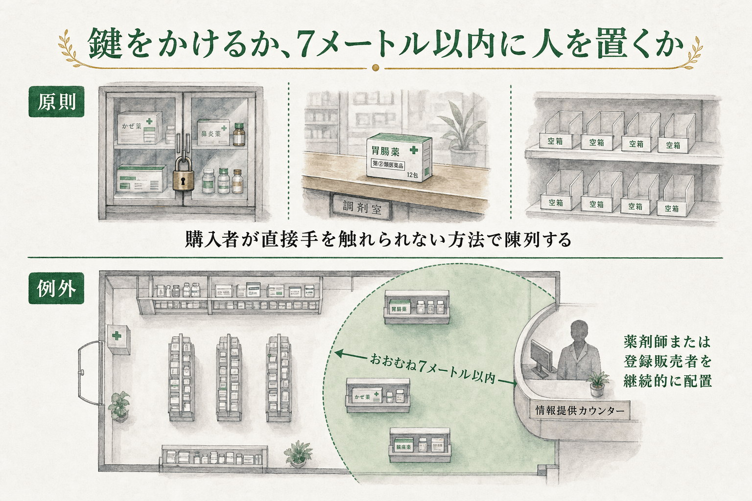 指定濫用防止医薬品の陳列ルール